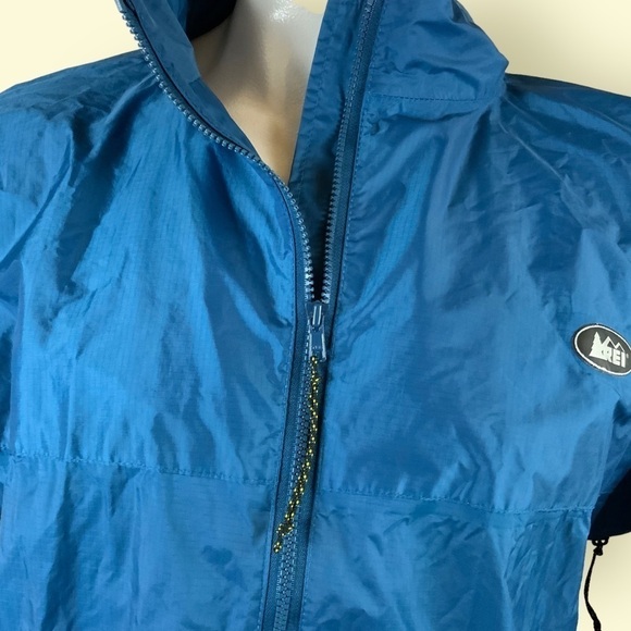 REI Jacket Blue Windbreaker Full Zip Unisex Size Large Vented Pockets T194 - Picture 5 of 14